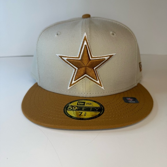 New Era Other - Dallas Cowboys New Era 59FIFTY Fitted Hat Ivory Tan Color Pack 7 3/8 NFL Cap NEW